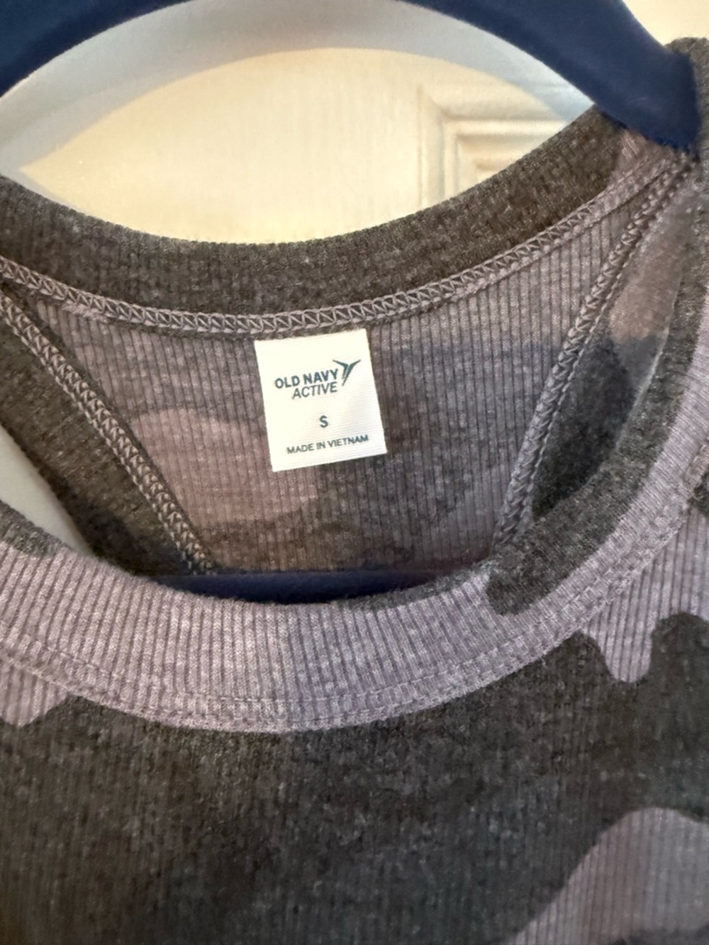 Old Navy Black and Gray Camo Tank Top - Picture 2 of 7